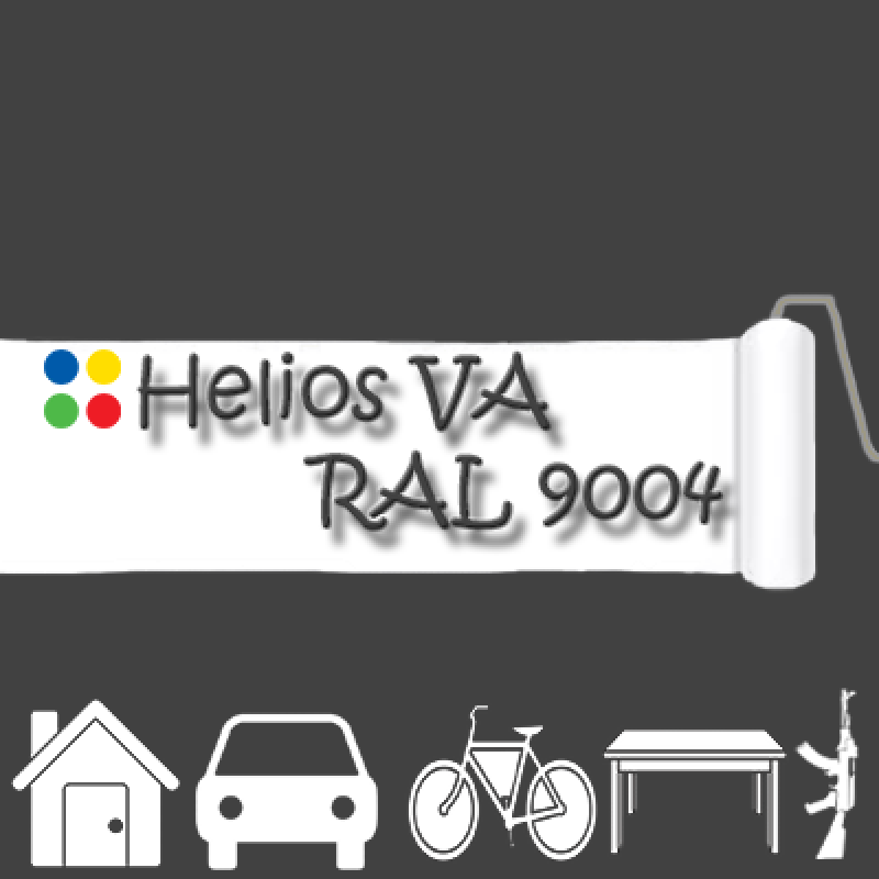 RAL 9004 1К антикорозійна глянцева грунт-емаль (вініл-акрилова) HELIOS VA - 1л