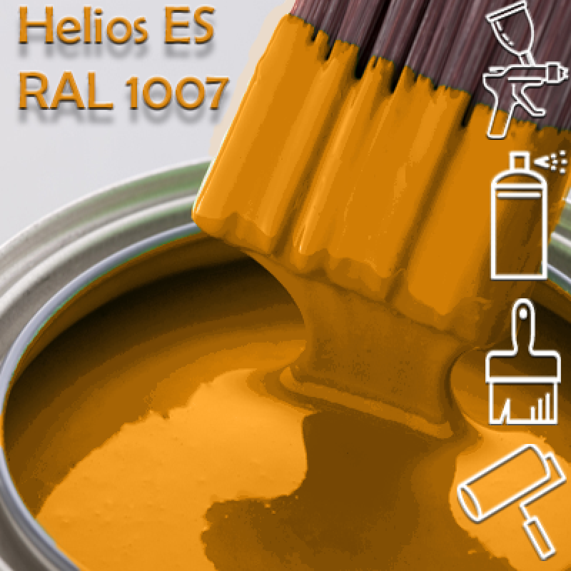 RAL 1007 глянсова 1К швидковисихна антикорозійна емаль Helios ES — 1 л RAL 1007 глянсова 1К швидковисихна антикорозійна емаль Helios ES — 1 л