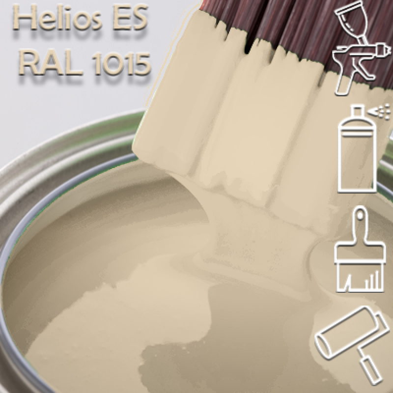 RAL 1015 глянцева 1К швидкосохнуча антикорозійна емаль Helios ES - 1л RAL 1015 глянцева 1К швидкосохнуча антикорозійна емаль Helios ES - 1л