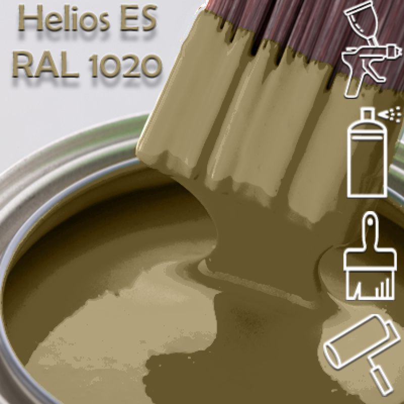 RAL 1020 глянцева 1К швидкосохнуча антикорозійна емаль Helios ES - 1л RAL 1020 глянцева 1К швидкосохнуча антикорозійна емаль Helios ES - 1л