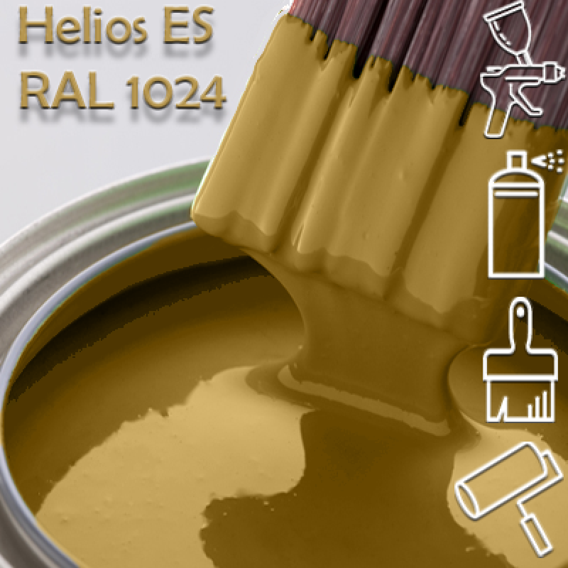 RAL 1024 глянцева 1К швидкосохнуча антикорозійна емаль Helios ES - 1л RAL 1024 глянцева 1К швидкосохнуча антикорозійна емаль Helios ES - 1л
