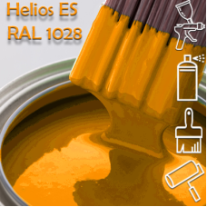RAL 1028 глянцева 1К швидкосохнуча антикорозійна емаль Helios ES - 1л