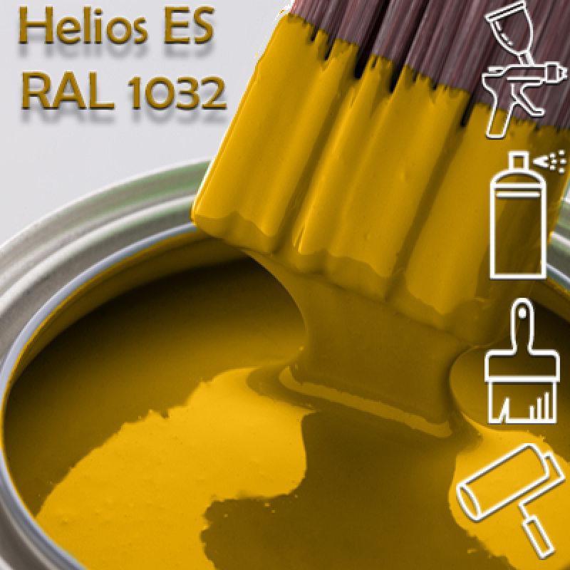 RAL 1032 глянцева 1К швидкосохнуча антикорозійна емаль Helios ES - 1л RAL 1032 глянцева 1К швидкосохнуча антикорозійна емаль Helios ES - 1л