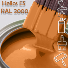 RAL 2000 глянцева 1К швидкосохнуча антикорозійна емаль Helios ES - 1л