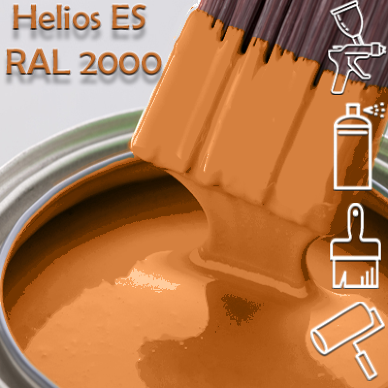 RAL 2000 глянцева 1К швидкосохнуча антикорозійна емаль Helios ES - 1л