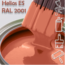 RAL 2001 глянцева 1К швидкосохнуча антикорозійна емаль Helios ES - 1л