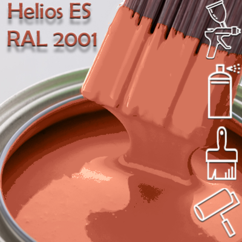 RAL 2001 глянцева 1К швидкосохнуча антикорозійна емаль Helios ES - 1л