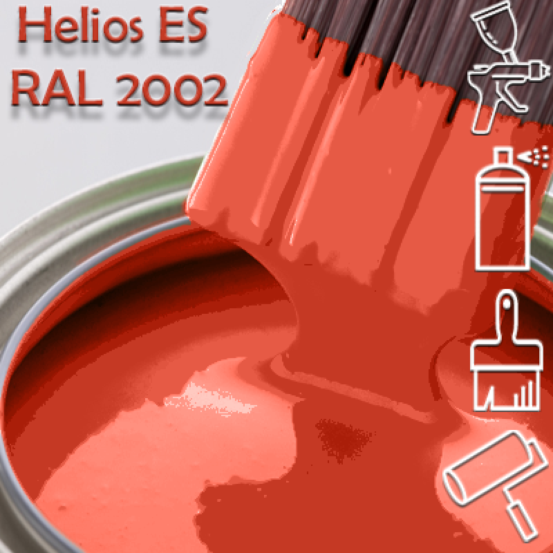 RAL 2002 глянцева 1К швидкосохнуча антикорозійна емаль Helios ES - 1л