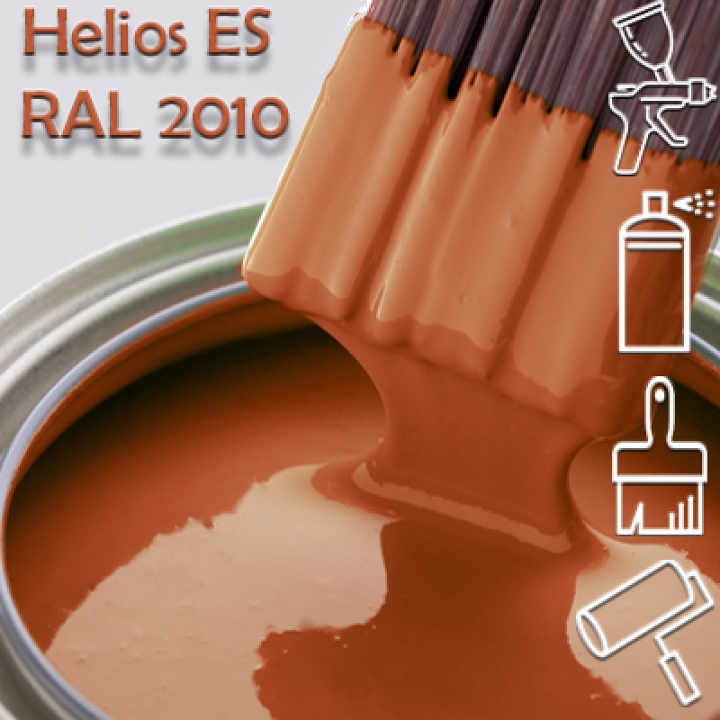 RAL 2010 глянцева 1К швидкосохнуча антикорозійна емаль Helios ES - 1л