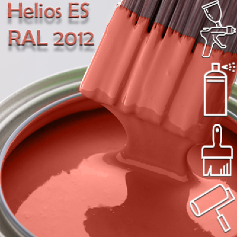 RAL 2012 глянцева 1К швидкосохнуча антикорозійна емаль Helios ES - 1л