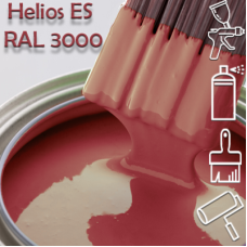 RAL 3000 глянцева 1К швидкосохнуча антикорозійна емаль Helios ES - 1л