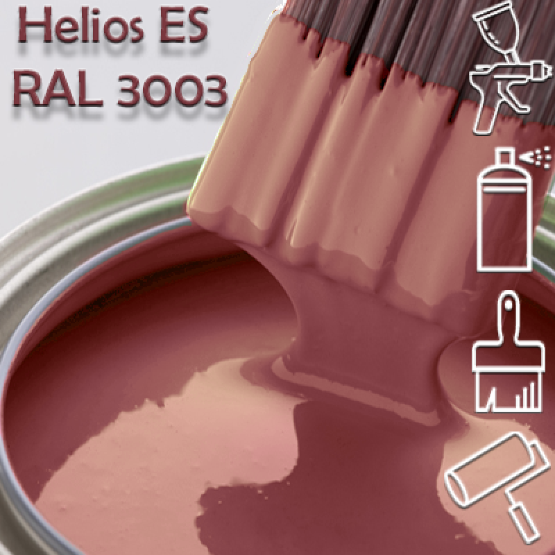 RAL 3003 глянцева 1К швидкосохнуча антикорозійна емаль Helios ES - 1л