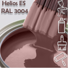 RAL 3004 глянцева 1К швидкосохнуча антикорозійна емаль Helios ES - 1л