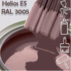 RAL 3005 глянцева 1К швидкосохнуча антикорозійна емаль Helios ES - 1л