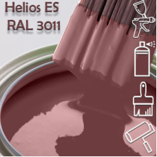 RAL 3011 глянцева 1К швидкосохнуча антикорозійна емаль Helios ES - 1л