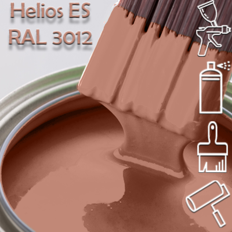 RAL 3012 глянцева 1К швидкосохнуча антикорозійна емаль Helios ES - 1л