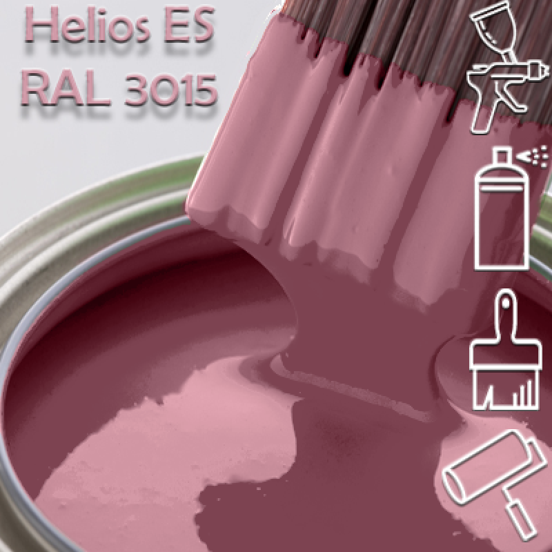 RAL 3015 глянцева 1К швидкосохнуча антикорозійна емаль Helios ES - 1л