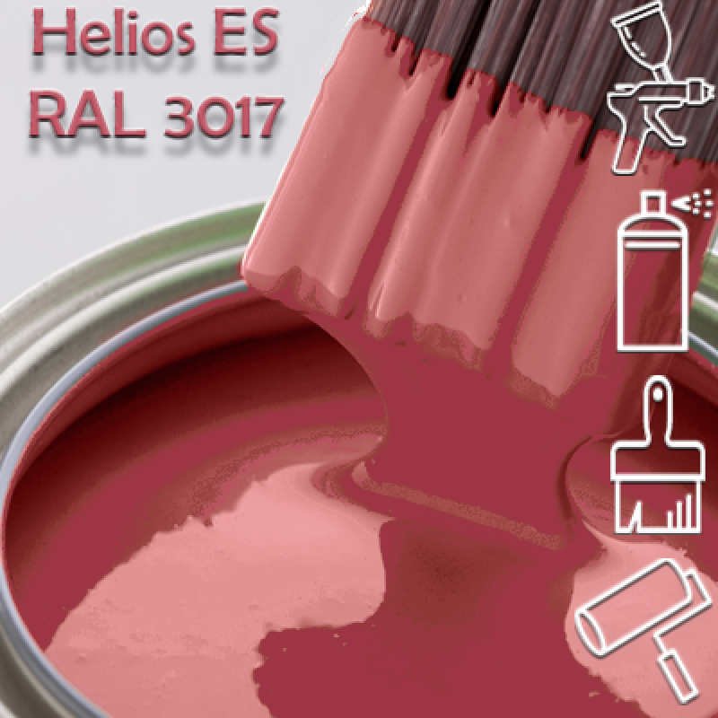 RAL 3017 глянцева 1К швидкосохнуча антикорозійна емаль Helios ES - 1л