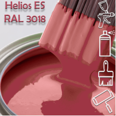 RAL 3018 глянцева 1К швидкосохнуча антикорозійна емаль Helios ES - 1л