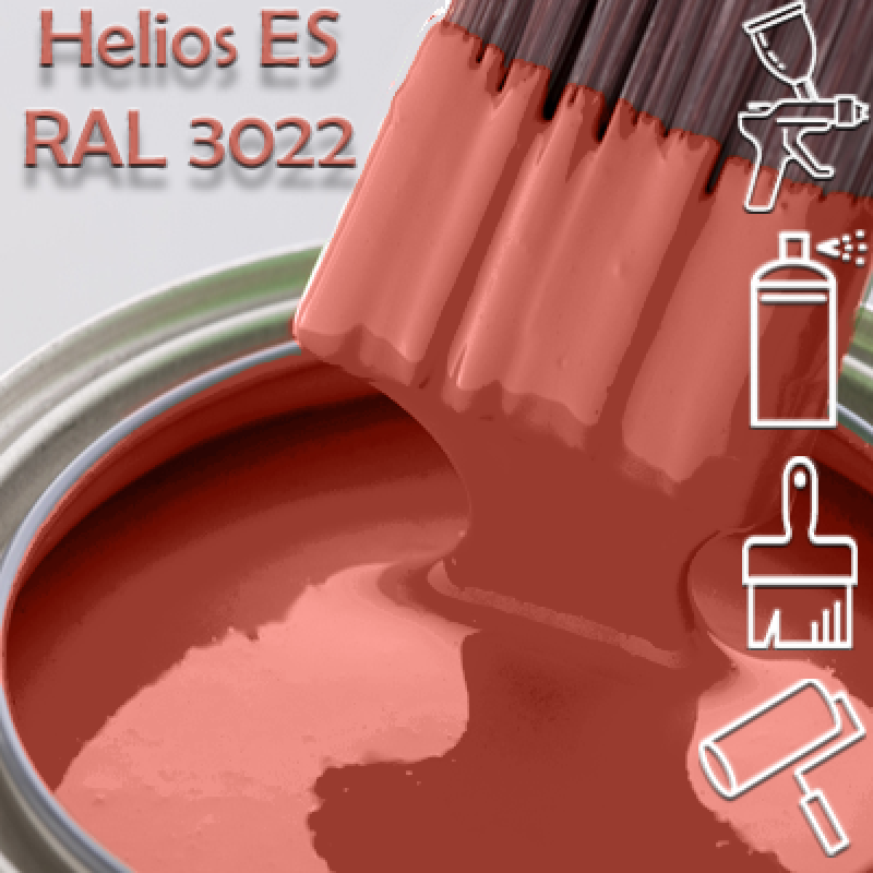 RAL 3022 глянцева 1К швидкосохнуча антикорозійна емаль Helios ES - 1л