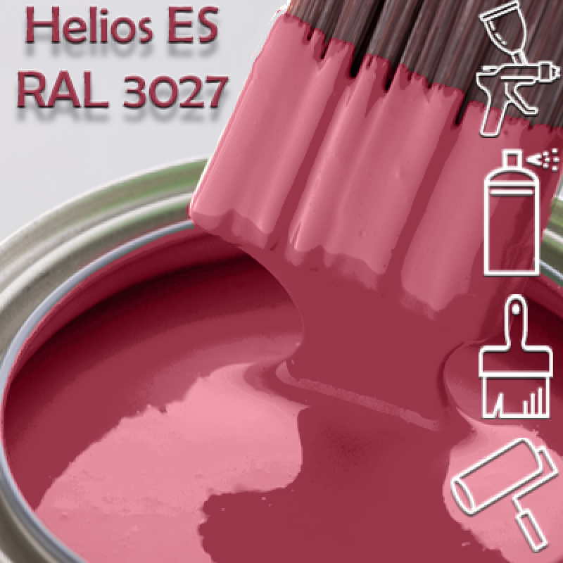 RAL 3027 глянцева 1К швидкосохнуча антикорозійна емаль Helios ES - 1л RAL 3027 глянцева 1К швидкосохнуча антикорозійна емаль Helios ES - 1л