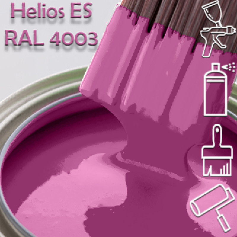 RAL 4003 глянцева 1К швидкосохнуча антикорозійна емаль Helios ES - 1л