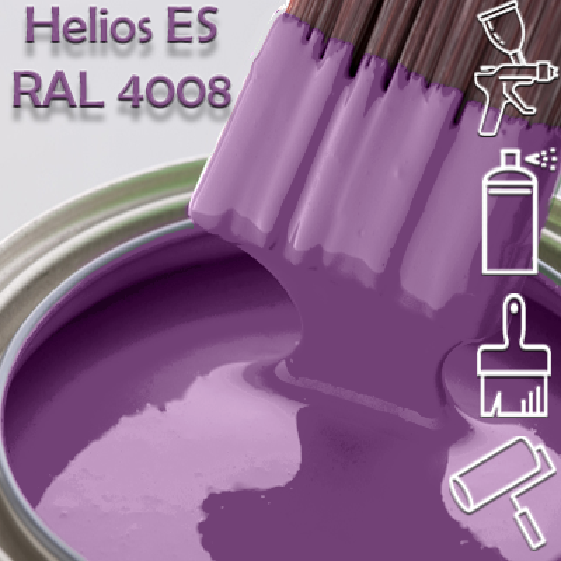 RAL 4008 глянцева 1К швидкосохнуча антикорозійна емаль Helios ES - 1л RAL 4008 глянцева 1К швидкосохнуча антикорозійна емаль Helios ES - 1л
