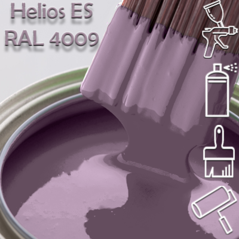 RAL 4009 глянцева 1К швидкосохнуча антикорозійна емаль Helios ES - 1л