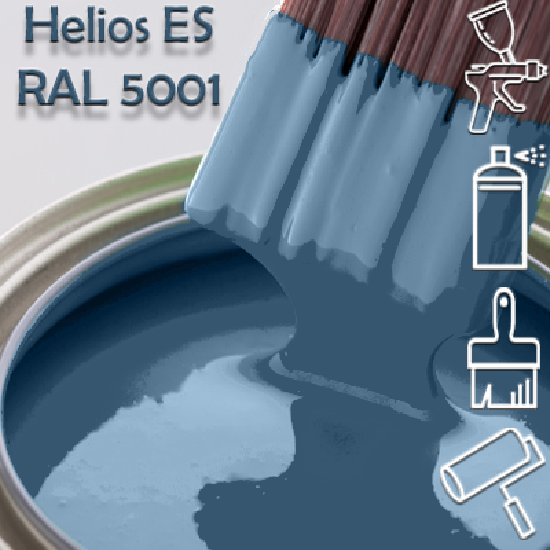 RAL 5001 глянцева 1К швидкосохнуча антикорозійна емаль Helios ES - 1л RAL 5001 глянцева 1К швидкосохнуча антикорозійна емаль Helios ES - 1л
