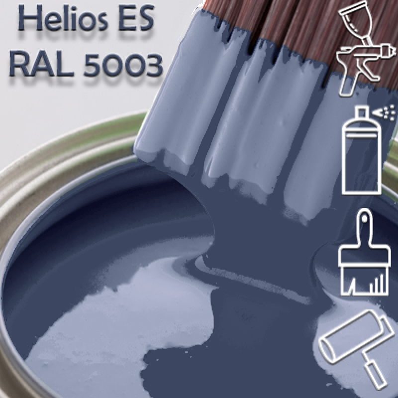 RAL 5003 глянцева 1К швидкосохнуча антикорозійна емаль Helios ES - 1л RAL 5003 глянцева 1К швидкосохнуча антикорозійна емаль Helios ES - 1л