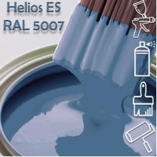RAL 5007 глянцева 1К швидкосохнуча антикорозійна емаль Helios ES - 1л