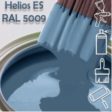 RAL 5009 глянцева 1К швидкосохнуча антикорозійна емаль Helios ES - 1л