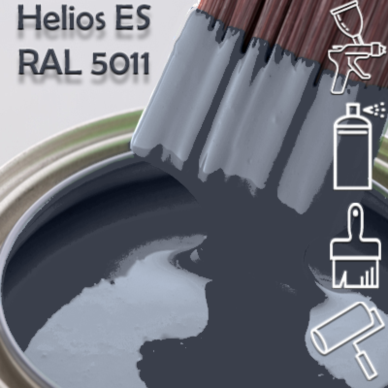 RAL 5011 глянцева 1К швидкосохнуча антикорозійна емаль Helios ES - 1л RAL 5011 глянцева 1К швидкосохнуча антикорозійна емаль Helios ES - 1л
