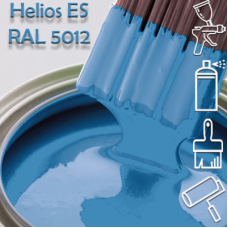 RAL 5012 глянцева 1К швидкосохнуча антикорозійна емаль Helios ES - 1л