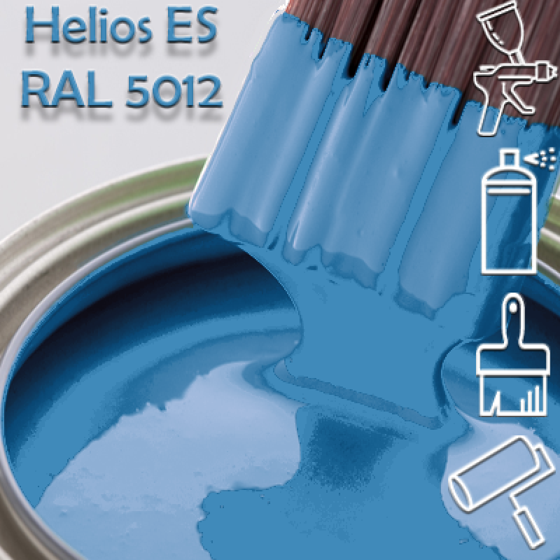RAL 5012 глянцева 1К швидкосохнуча антикорозійна емаль Helios ES - 1л RAL 5012 глянцева 1К швидкосохнуча антикорозійна емаль Helios ES - 1л