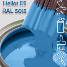 RAL 5015 глянцева 1К швидкосохнуча антикорозійна емаль Helios ES - 1л