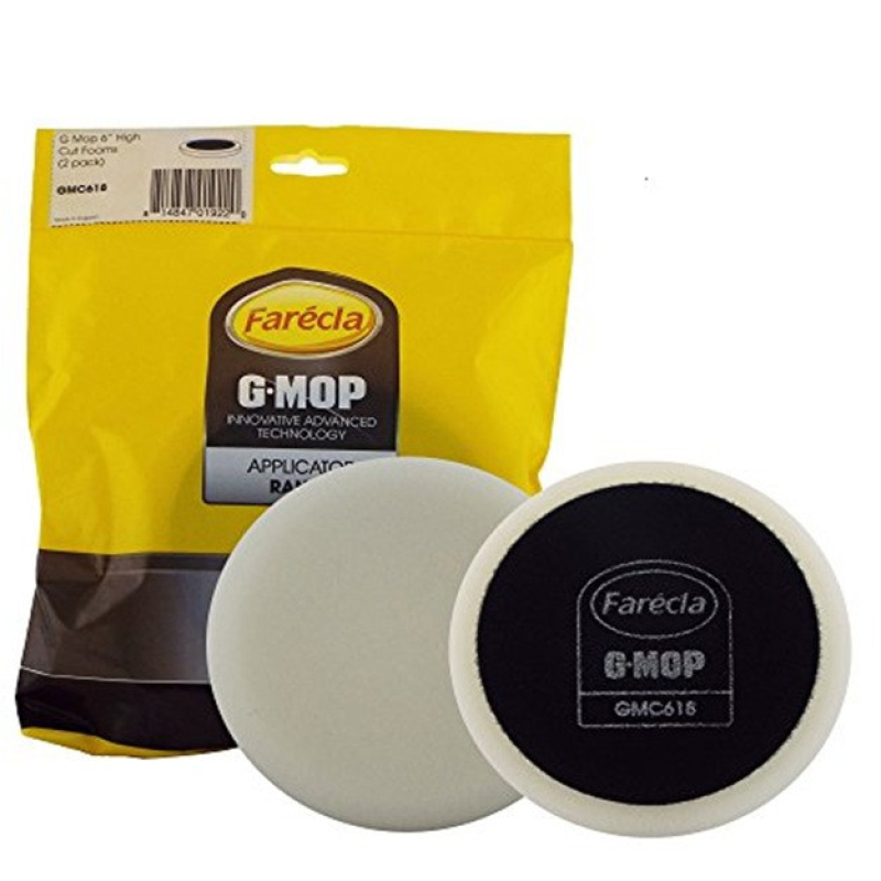 G Mop 6“ High Cut Foam Полірувальний круг жорсткий білий. Упаковка 2шт G Mop 6“ High Cut Foam Полірувальний круг жорсткий білий. Упаковка 2шт