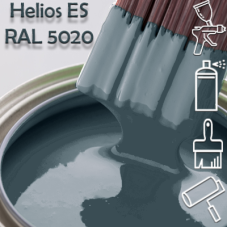 RAL 5020 глянцева 1К швидкосохнуча антикорозійна емаль Helios ES - 1л