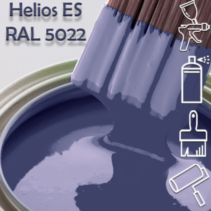 RAL 5022 глянцева 1К швидкосохнуча антикорозійна емаль Helios ES - 1л