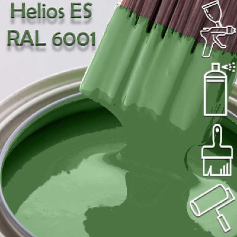 RAL 6001 глянцева 1К швидкосохнуча антикорозійна емаль Helios ES - 1л