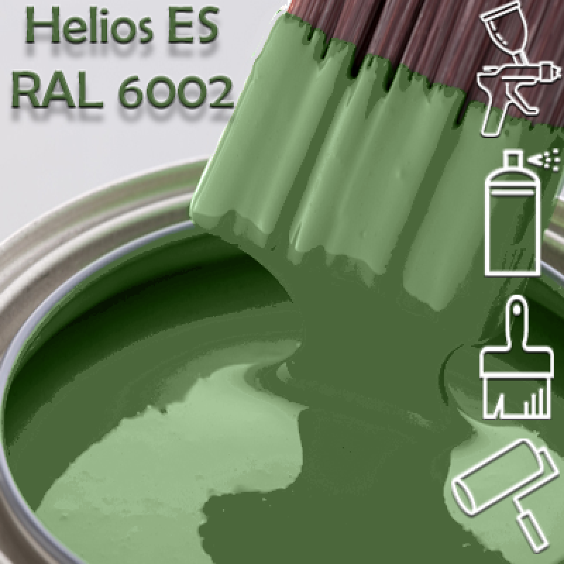RAL 6002 глянцева 1К швидкосохнуча антикорозійна емаль Helios ES - 1л RAL 6002 глянцева 1К швидкосохнуча антикорозійна емаль Helios ES - 1л