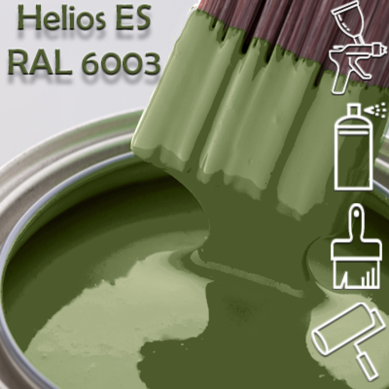 RAL 6003 глянцева 1К швидкосохнуча антикорозійна емаль Helios ES - 1л RAL 6003 глянцева 1К швидкосохнуча антикорозійна емаль Helios ES - 1л