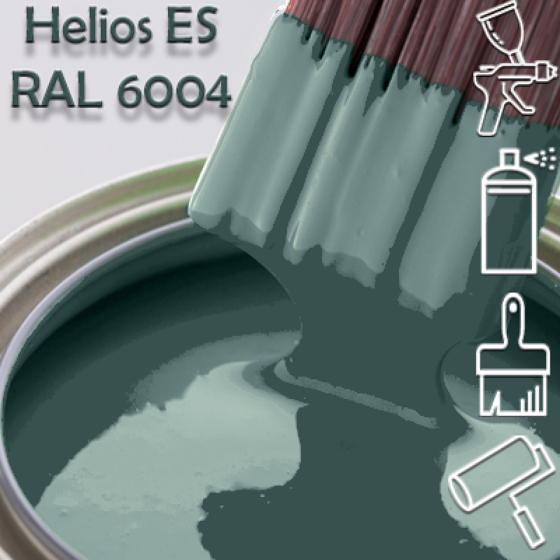 RAL 6004 глянцева 1К швидкосохнуча антикорозійна емаль Helios ES - 1л