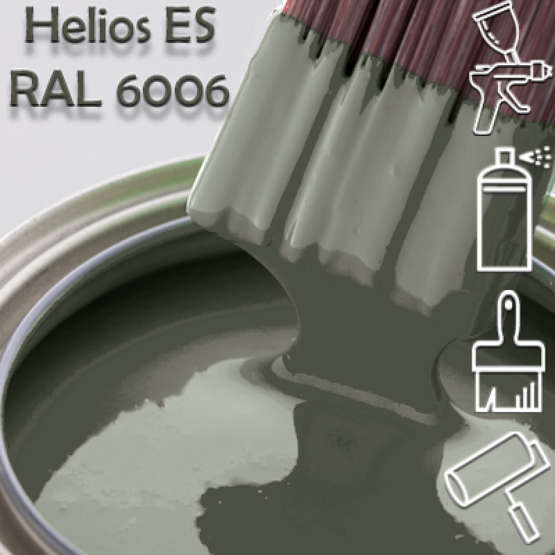 RAL 6006 глянцева 1К швидкосохнуча антикорозійна емаль Helios ES - 1л