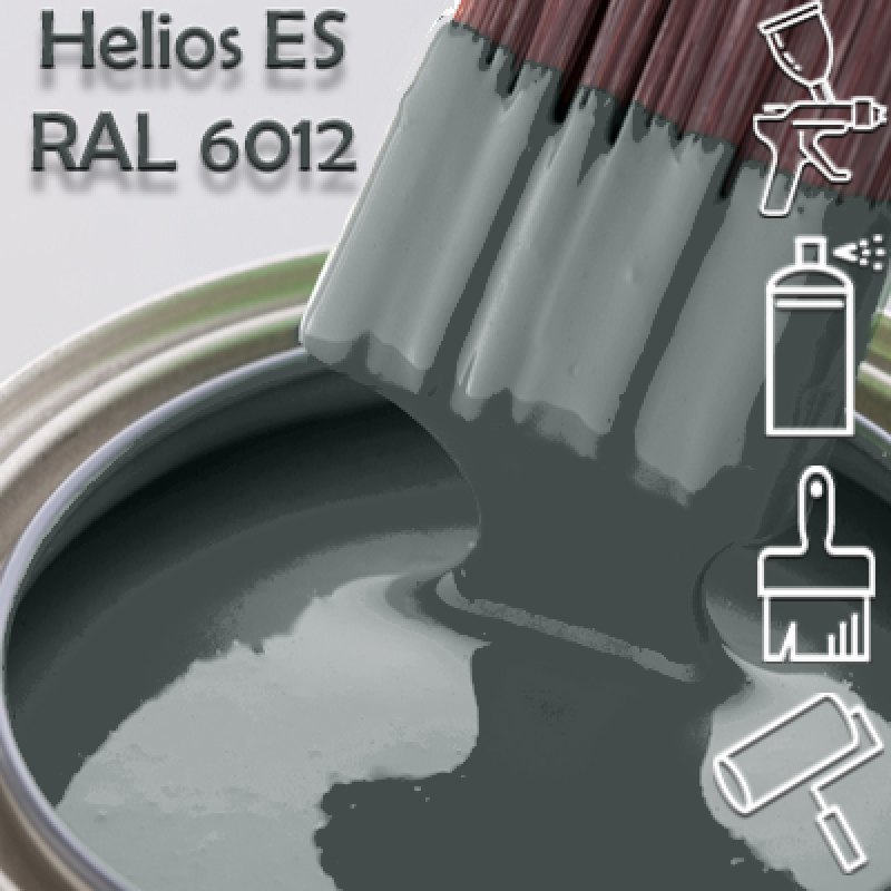 RAL 6012 глянцева 1К швидкосохнуча антикорозійна емаль Helios ES - 1л RAL 6012 глянцева 1К швидкосохнуча антикорозійна емаль Helios ES - 1л