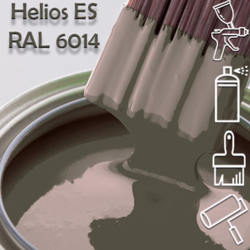 RAL 6014 глянцева 1К швидкосохнуча антикорозійна емаль Helios ES - 1л