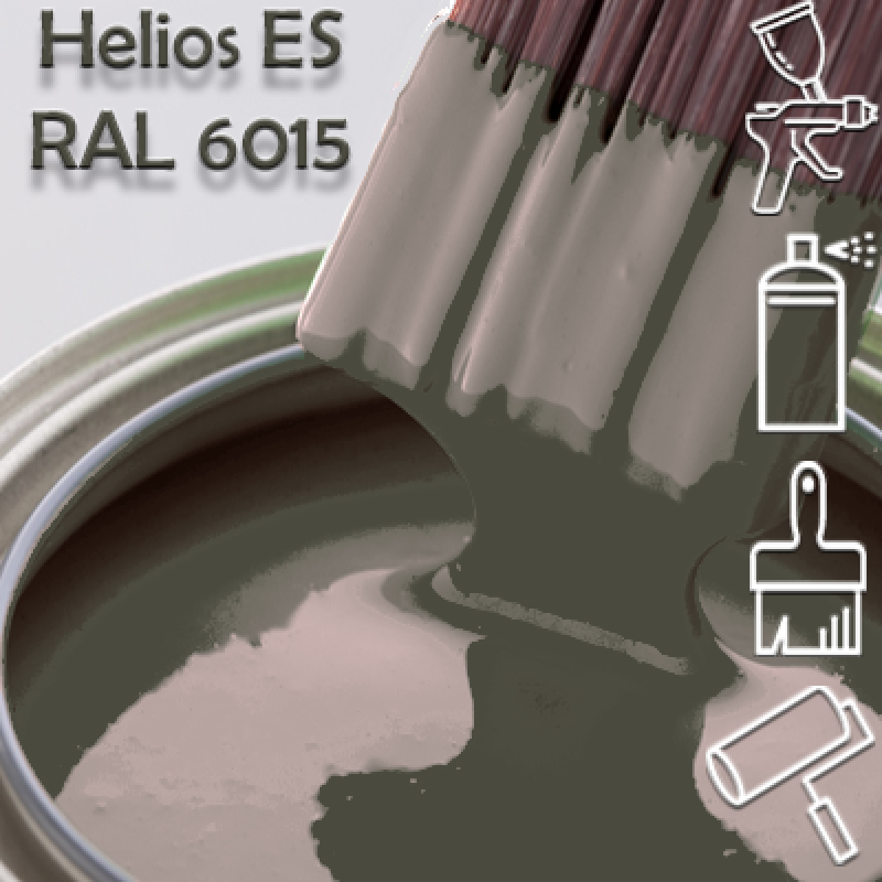 RAL 6015 глянцева 1К швидкосохнуча антикорозійна емаль Helios ES - 1л