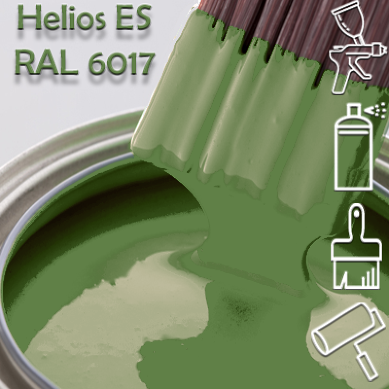 RAL 6017 глянцева 1К швидкосохнуча антикорозійна емаль Helios ES - 1л RAL 6017 глянцева 1К швидкосохнуча антикорозійна емаль Helios ES - 1л
