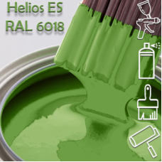 RAL 6018 глянцева 1К швидкосохнуча антикорозійна емаль Helios ES - 1л