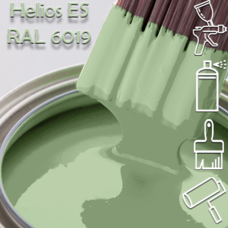 RAL 6019 глянцева 1К швидкосохнуча антикорозійна емаль Helios ES - 1л
